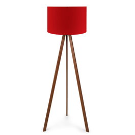 Opviq Lámpara de Pie AYD-1571 Rojo y Marrón
